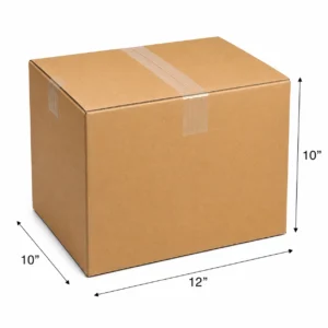 12x10x10" Single Wall Cardboard Box