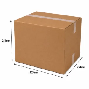 305x254x254mm Single Wall Cardboard Box at 12x10x10"