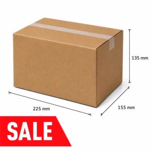 225x155x135mm Single Wall Cardboard Box at 9x6x5"