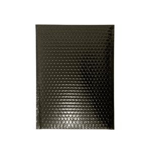 Black Metallic Bubble Envelopes