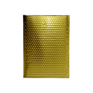 Gold Metallic Bubble Envelopes