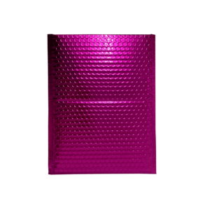 Magenta Metallic Bubble Envelopes