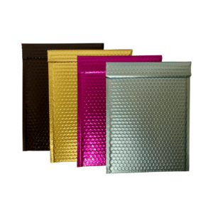 Metallic Bubble Envelopes Multi Colours