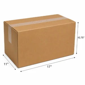 17x11x10.75" Single Wall Cardboard Box
