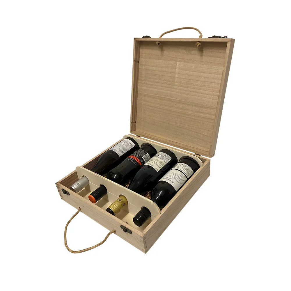 4 Bottle Wine Box