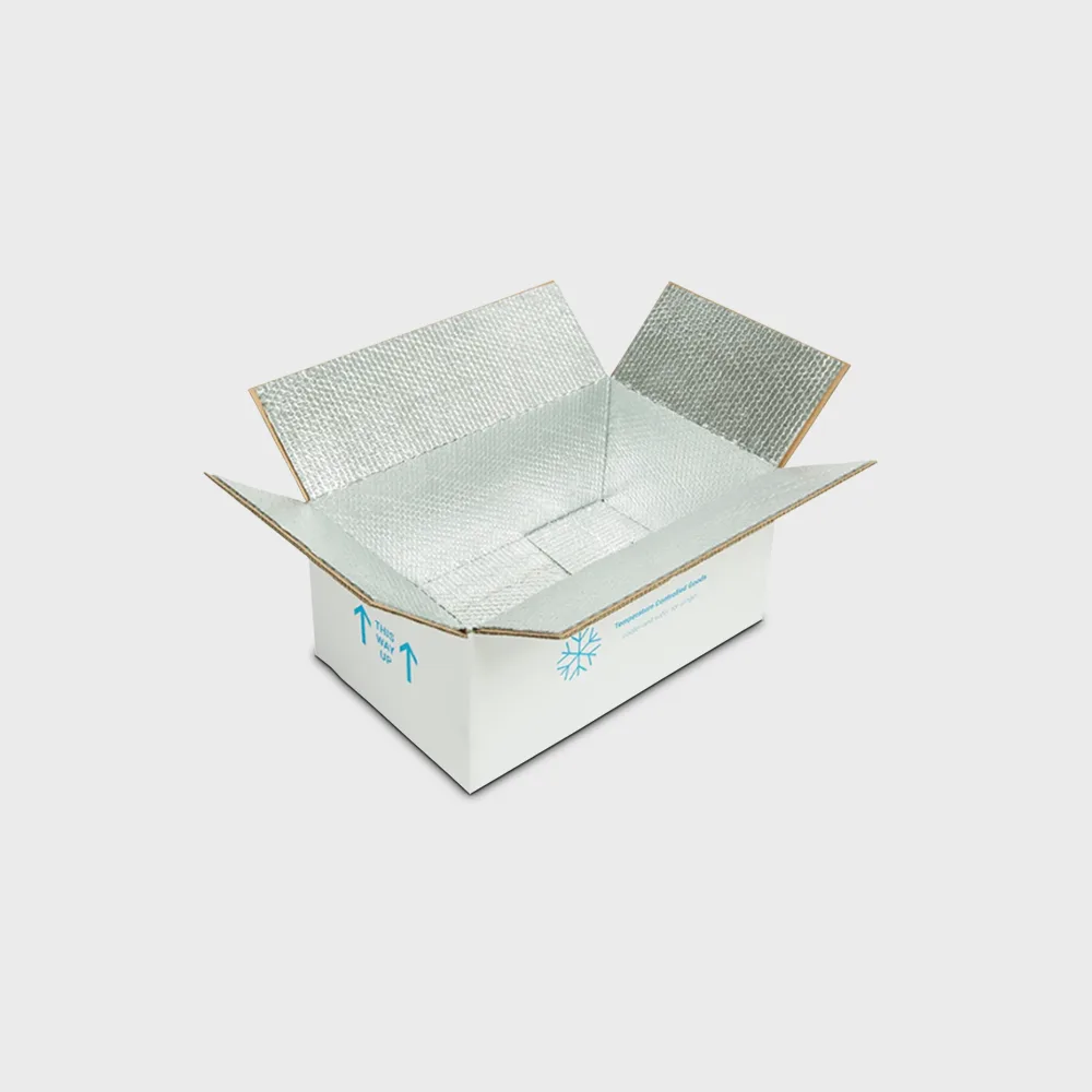White Foil Lined Freezer Boxes
